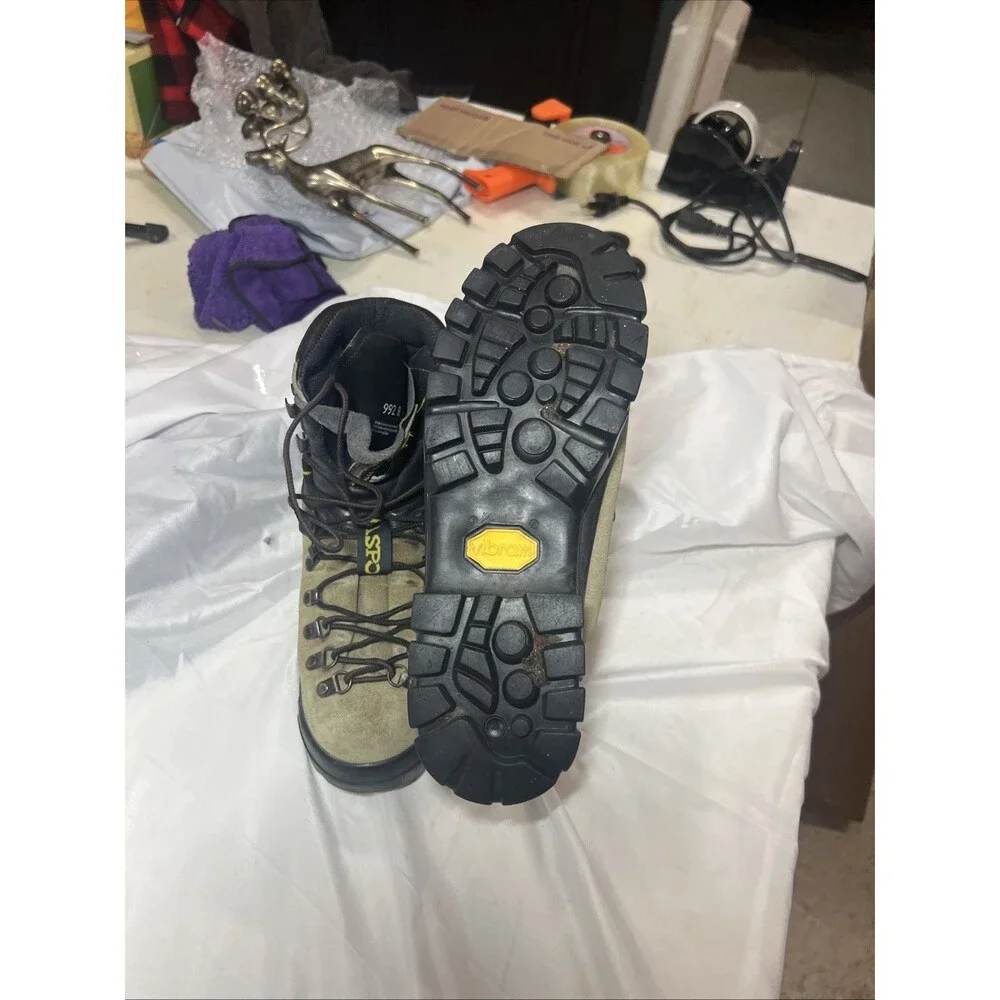 La Sportiva Italian Trekking Hiking Boots 42.5 (size Men’s 9.5 Us) Beige ,Suede
